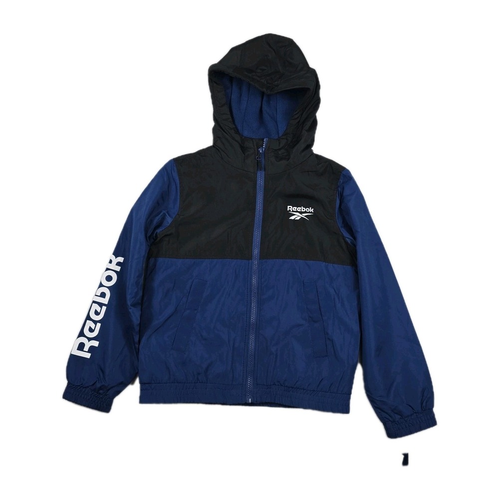 Reebok Boys‎ Size 6 Batik Blue Full Zip Fleece Lined Jacket New